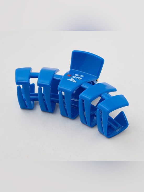 TELETIES LARGE USA BLUE CLAW CLIP - NWT